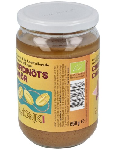 Crema De Cacahuete 650Gr. Bio de Monki