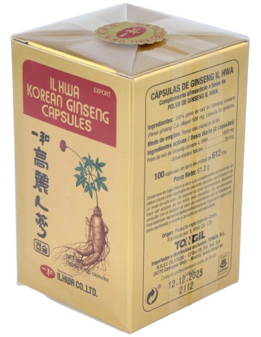 Ginseng Il Hwa 100Cap.Tarro de Tongil