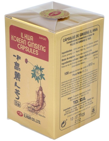 Ginseng Il Hwa 100Cap.Tarro de Tongil