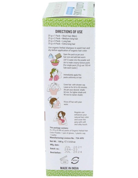 Castaño Dorado Claro Tinte Organico 100Gr. Ecocert de Cultivators