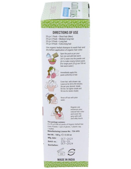 Castaño Dorado Tinte Organico 100Gr. Ecocert de Cultivators