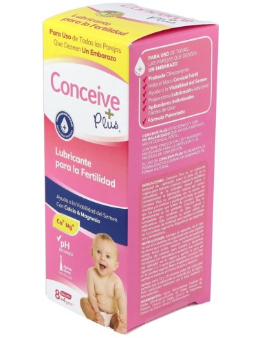 Lubricante Conceive Plus 8 Aplicadores Unidosi de Sasmar
