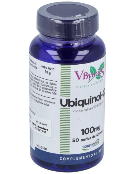 Ubiquinol Qh +Vesisorb 50Perlas de Vbyotics