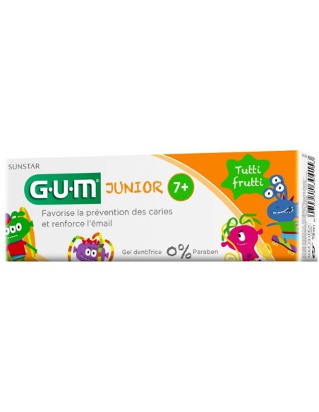 Junior Pasta Dental Infantil Fresa 7-12 Años 50Ml de Gum