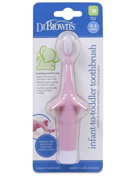 Cepillo Dental Infantil 0-3 Años 1Un Rosa de Dr. Brown´S