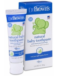 Pasta Dental Infantil Pera/Manzana 0-3 Años 40Gr de Dr. Brown´S 2