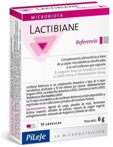 Lactibiane Reference  10 cápsulas de Pileje