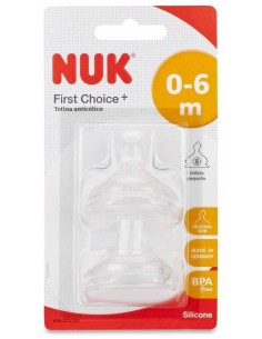 Tetina Fc+ 0-6 S Silicona 2Ud. de Nuk 2