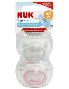 Chupete Signature 0-6 Silicona 2Ud. de Nuk 2