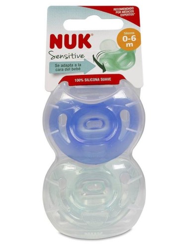 Chupete Sensitive 0-6 Silicona 2Ud. de Nuk