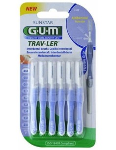 Cepillo Interdental Trav-Ler 0.6Mm 6Un Azul Claro de Gum 2