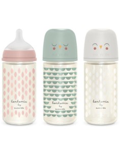 Biberon B/Ancha Sili Redon 3Posi T/U +0M 240Ml 1Un de Suavinex 2