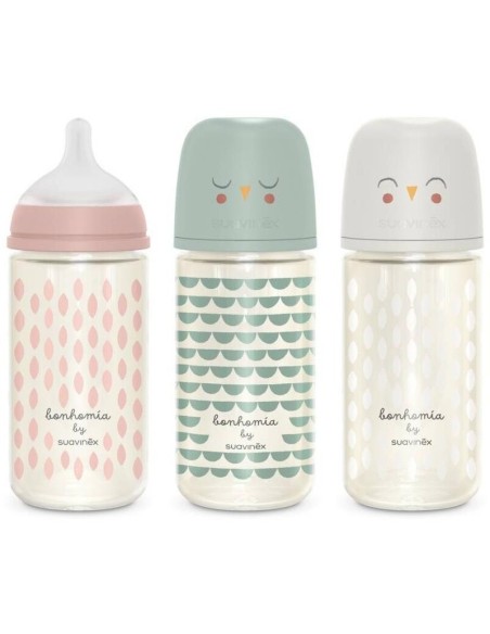 Biberon B/Ancha Sili Redon 3Posi T/U +0M 240Ml 1Un de Suavinex