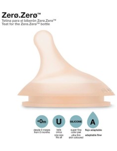 Tetina Zero Antic B/Ancha Sili Flujo Adap 2Uni de Suavinex 2
