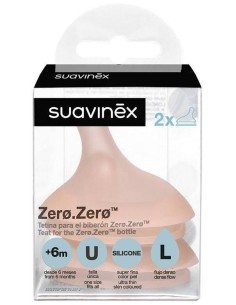Tetina Zero Antic B/Ancha Sil Flujo Denso 2 Uni de Suavinex 2