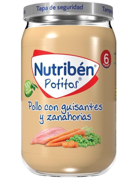 Nutriben Potito Pollo Guisantes Y Zanahoria 235Gr de Nutriben