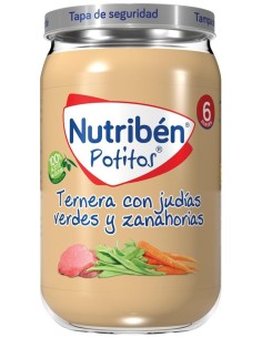 Nutriben Potito Ternera-Judias V-Zanahoria 235Gr. de Nutriben 2