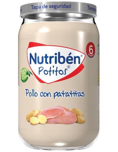 Nutriben Potito Pollo Patatitas 235Gr.+6M de Nutriben