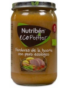 Nutriben Eco Potito Verduras Huerta Pavo 235Gr +6M de Nutriben 2