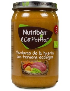 Nutriben Eco Potito Verduras-Ternera Eco 235Gr +6M de Nutriben 2