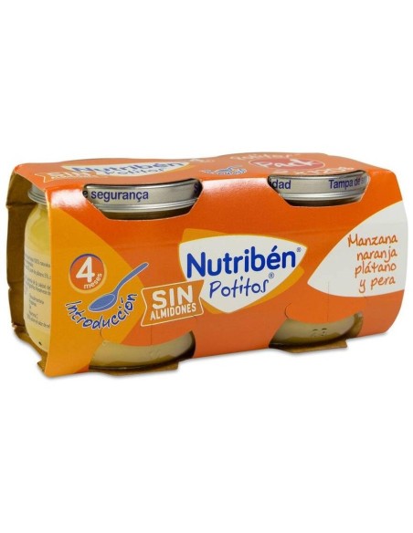 Nutriben Potito Introd. Multifrutas 2X120Gr.+4M de Nutriben