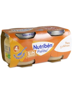 Nutriben Potito Pera Platano 2X120Gr.+4M de Nutriben 2