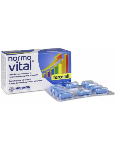 Normovital Forcemil 40 Caps de Normovital