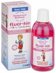 Fluorkin Infantil Fresa Enjuage 500Ml de Kin 2