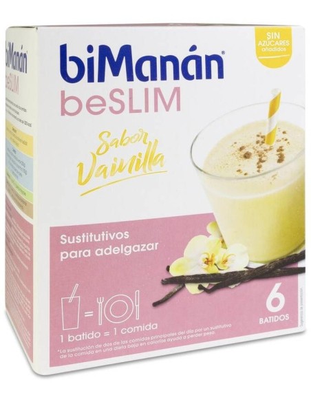 Bimanan Beslim Batido Vainilla 6 Sobres de Bimanan