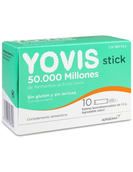 Yovis Stick 10Sbrs. Bucosdisp. de Alfasigma