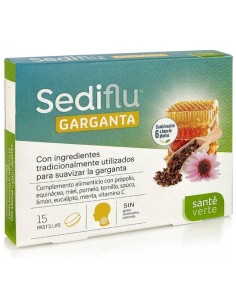 Sediflu Garganta 15 Pastillas de Sante Verte 2