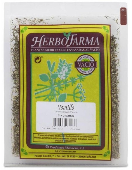 Macoesa Tomillo Herbofarma 20Gr de Macoesa