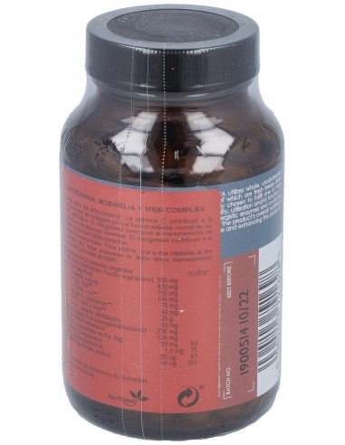 Glucosamina,Boswelia Y Msm Complex 100Vcap. de Terranova