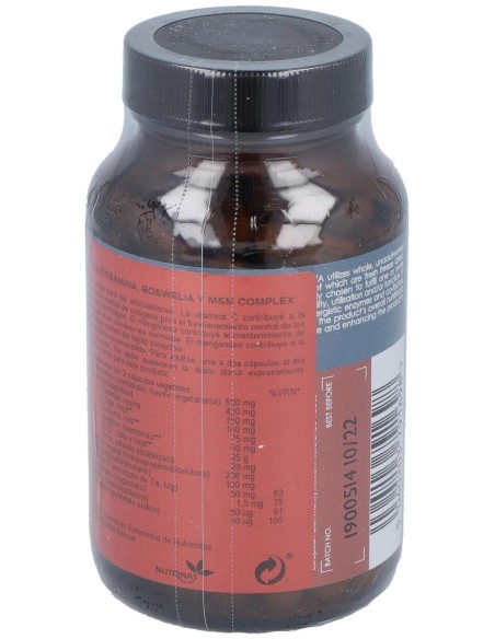 Glucosamina,Boswelia Y Msm Complex 100Vcap. de Terranova