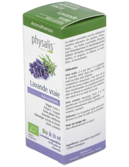 Esencia Lavanda Verdadera 30Ml. Bio de Physalis