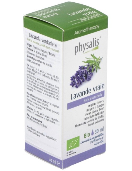 Esencia Lavanda Verdadera 30Ml. Bio de Physalis