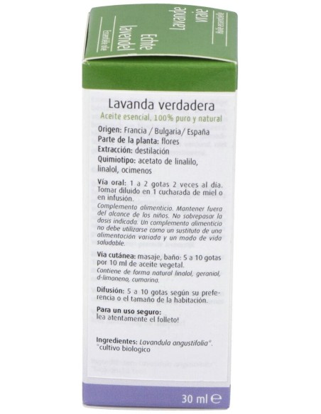 Esencia Lavanda Verdadera 30Ml. Bio de Physalis