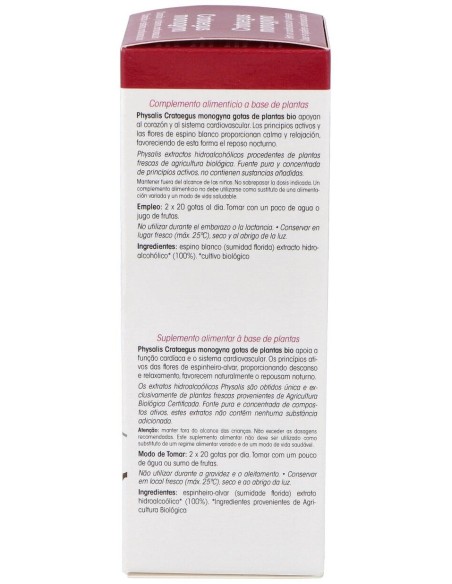 Ext. Espino Blanco (Crataegus) 100Ml. Bio de Physalis