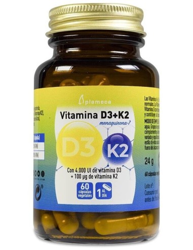 Vitamina D3+K2 60Cap. de Plameca