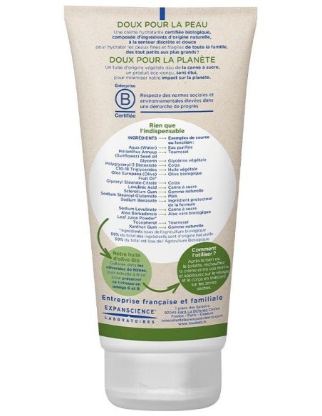 Crema Hidratante Familia 150 Mililitros Bio Mustela