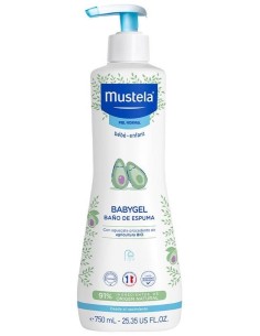 Babygel Baño De Espuma Bebe-Niño 750Ml. de Mustela 2