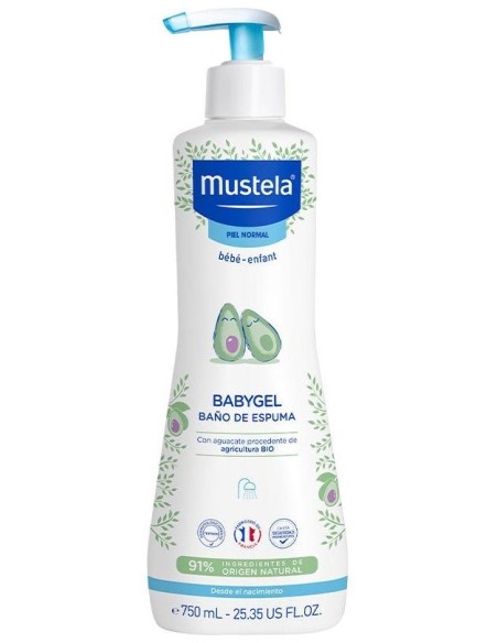 Babygel Baño De Espuma Bebe-Niño 750Ml. de Mustela