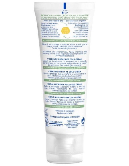 Crema Facial Al Cold Cream Nutritiva Bebe-Niño 40M de Mustela