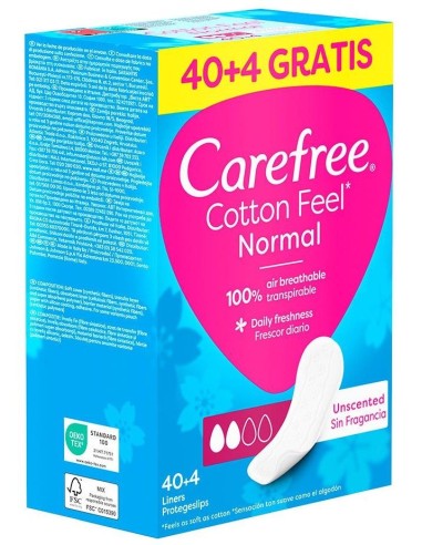 Carefree Normal Transpirable 40+4 Unidades Carefree