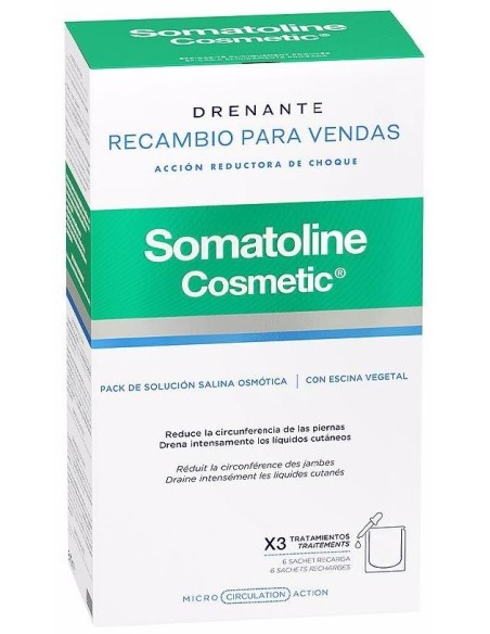 Somatoline Vendas Reductoras Drenantes Recambio 6U de Somatoline