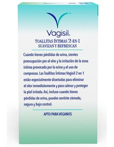Vagisil Cuidado Inc Toallitas Intimas 2En1 de Vagisil