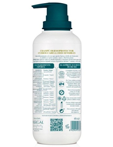 Champu Dermoprotector Cuero Cabell Sensible 400Ml de Dr. Tree