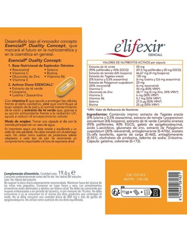 Elifexir Esenciall Piel Canela 40Cap. de Elifexir
