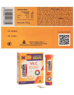 Leotron Vit C 36Comp.+18Comp. De Regalo de Leotron 2