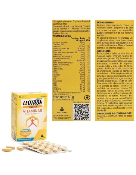 Leotron Vitaminas 60Comp de Leotron
